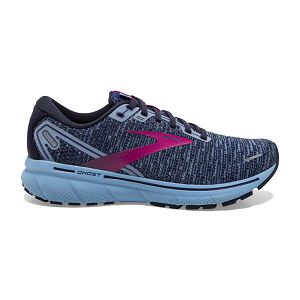 Brooks Ghost 14 Womens Road Running Shoes Blue/Red | USA-WBL089356